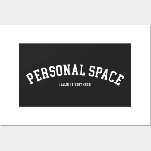 personal space (white) Posters and Art